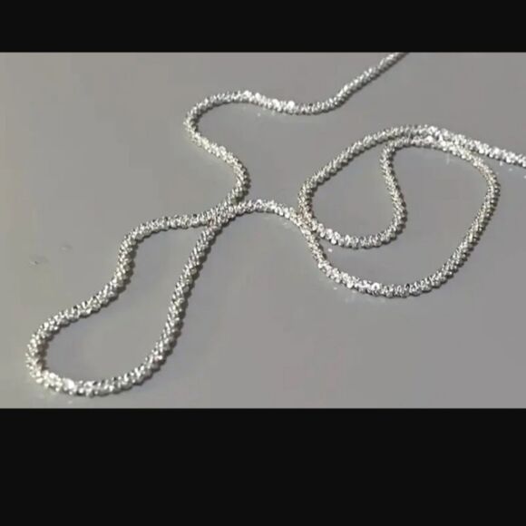 925 silver sparkling Chain Necklace - Picture 7 of 13